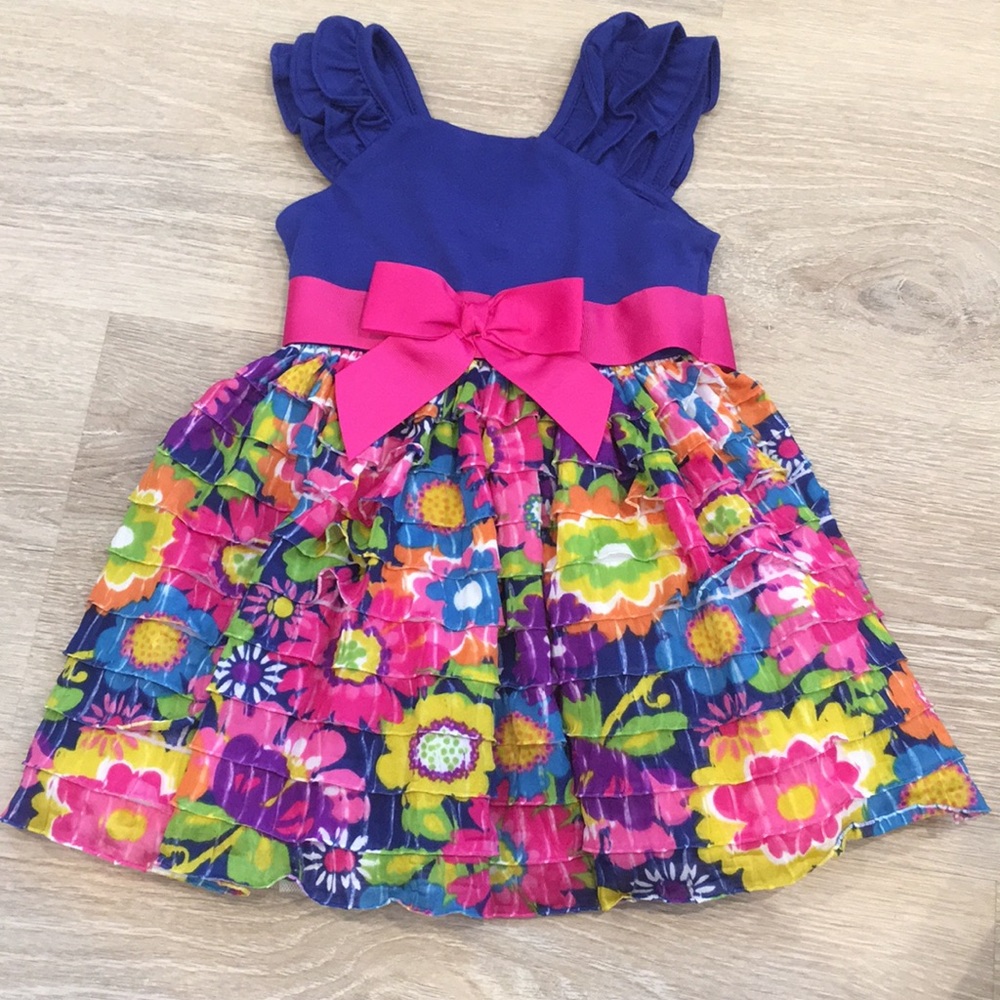 Bright colored Easter dress
